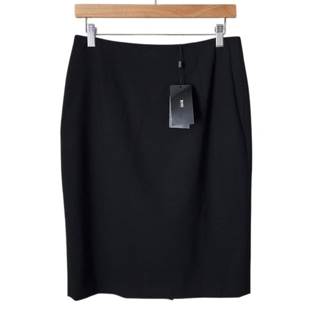 BOSS HUGO BOSS Black Pencil Skirt Minimalist Office NEW WITH TAGS Size 6